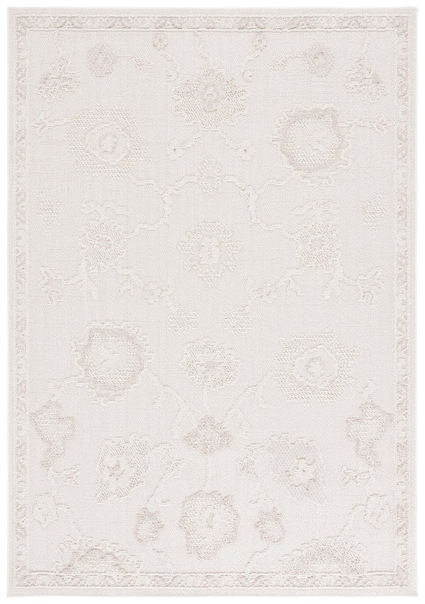 Safavieh Paros Ivory Oriental Hallway Runner Power Loomed Polypropylene Low Pile Turkish Rug 5'-3" x 7'-6" POS118A-5
