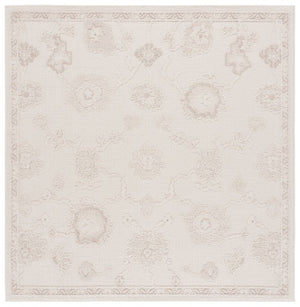Safavieh Paros Ivory Oriental Hallway Runner Power Loomed Polypropylene Low Pile Turkish Rug 6'-7" x 6'-7" - Square POS118A-7SQ