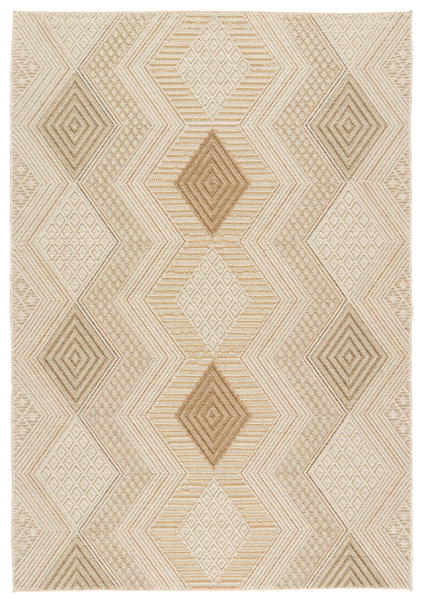 Jaipur Living Jaipur Living Reyes Flatweave Trellis Runner Rug Polypropylene Indoor Outdoor Beige 4'X6' RUG152613