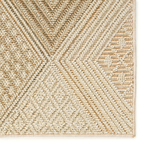 Jaipur Living Paradizo Reyes Global Southwestern Machine Made Outdoor Rug Beige 9'x12'
