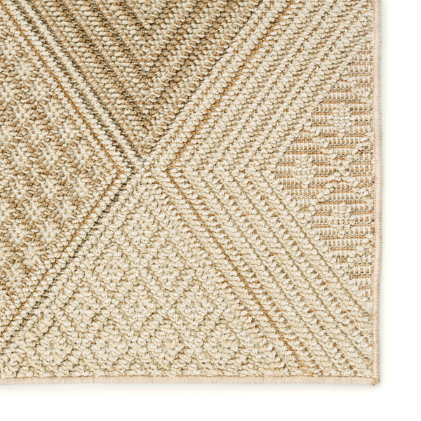 Jaipur Living Paradizo Reyes Global Southwestern Machine Made Outdoor Rug Beige 9'x12'
