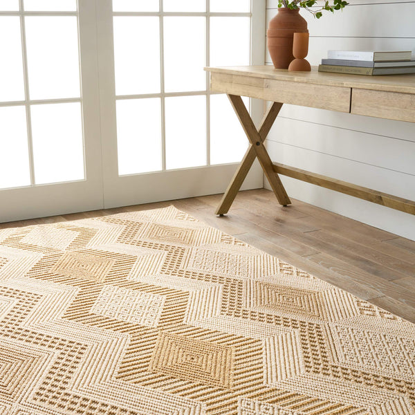 Jaipur Living Jaipur Living Reyes Flatweave Trellis Runner Rug Polypropylene Indoor Outdoor Beige 2'6"X8' RUG152612
