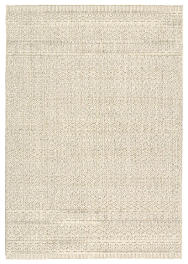 Jaipur Living Jaipur Living Paradizo Flatwoven Polypropylene Runner Tribal Trellis Beige Neutral Rug 6'X9' RUG152622