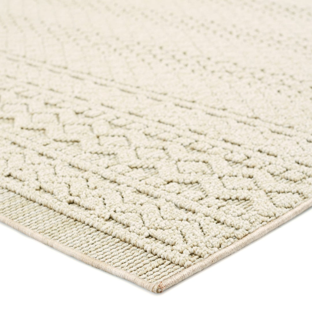 Jaipur Living Paradizo Carina Global Contemporary Machine Made Outdoor Rug Beige 9'x12'