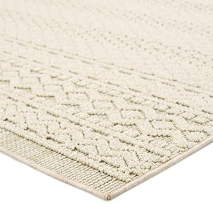 Jaipur Living Paradizo Carina Global Contemporary Machine Made Outdoor Rug Beige 9'x12'