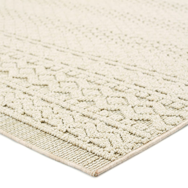 Jaipur Living Paradizo Carina Global Contemporary Machine Made Outdoor Rug Beige 9'x12'