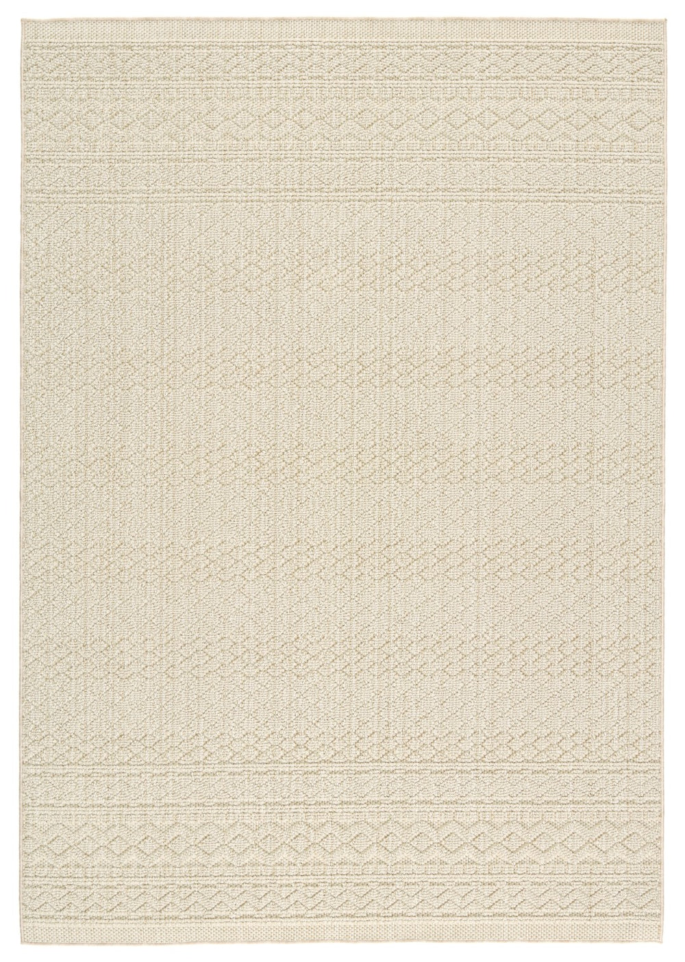 Jaipur Living Paradizo Carina Global Contemporary Machine Made Outdoor Rug Beige 9'x12'