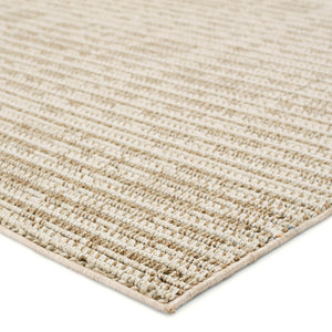 Jaipur Living Jaipur Living Arlyn Flatweave Polypropylene Rug Neutral Stripe for Patio or Foyer 10' x 14' RUG152625