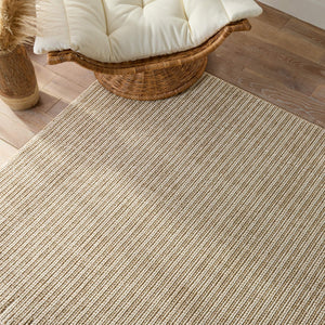 Jaipur Living Jaipur Living Arlyn Flatweave Polypropylene Rug Neutral Stripe for Patio or Foyer 10' x 14' RUG152625