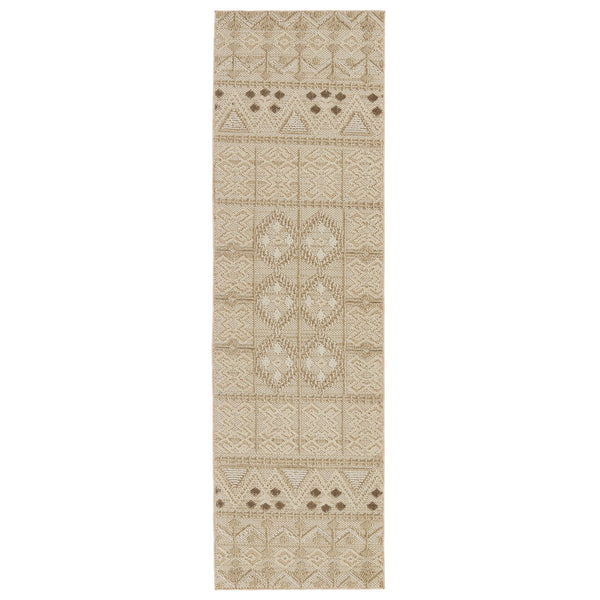 Jaipur Living Jaipur Living Xyla Tribal Trellis Polypropylene Flatwoven Rug for Patio or Entryway 2'6" x 8' RUG152633