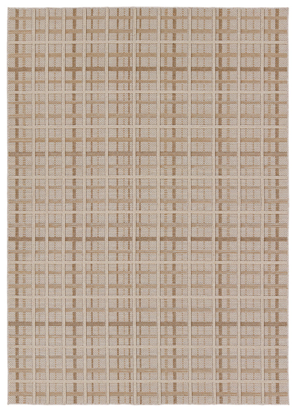 Jaipur Living Paradizo Cecily PRA06 Machine Made Powerloomed Outdoor Rug Brown 6' x 9'