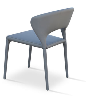 Soho Concept Prada Stylish Full Upholstered Dining Chair With 5-year Guarantee In Elegant Grey – Comfort & Durability Grey  Soho-concept-dining-chair-05685