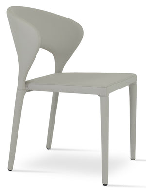 Soho Concept Prada Stylish Full Upholstered Dining Chair With 5-year Guarantee In Elegant Grey – Comfort & Durability Bone  Soho-concept-dining-chair-05686