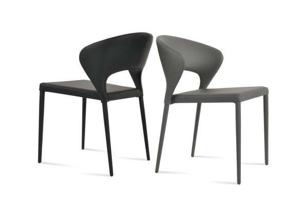 Soho Concept Prada Full Upholstered Stackable Dining Chair With 5-year Guarantee For Style & Comfort – Ppm & Ppm-s Black  Soho-concept-dining-chair-05674