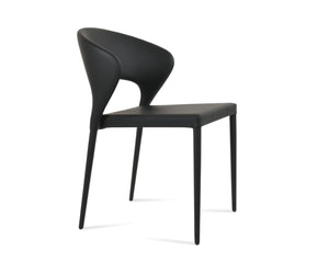Soho Concept Prada Full Upholstered Stackable Dining Chair With 5-year Guarantee For Style & Comfort – Ppm & Ppm-s Black  Soho-concept-dining-chair-05674