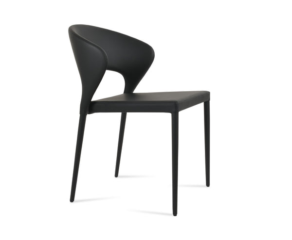 Soho Concept Prada Full Upholstered Stackable Dining Chair With 5-year Guarantee For Style & Comfort – Ppm & Ppm-s Black  Soho-concept-dining-chair-05674