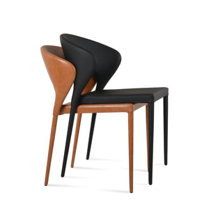 Soho Concept Prada Full Upholstered Stackable Dining Chair With 5-year Guarantee For Style & Comfort – Ppm & Ppm-s Caramel  Soho-concept-dining-chair-05676