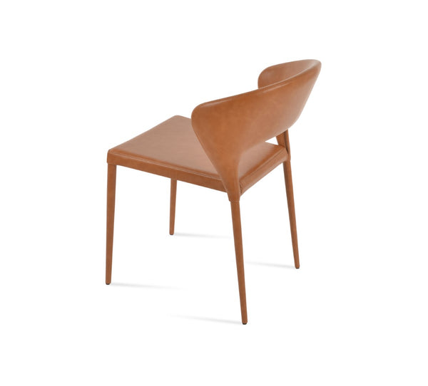 Soho Concept Prada Full Upholstered Stackable Dining Chair With 5-year Guarantee For Style & Comfort – Ppm & Ppm-s Caramel  Soho-concept-dining-chair-05676