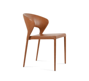 Soho Concept Prada Full Upholstered Stackable Dining Chair With 5-year Guarantee For Style & Comfort – Ppm & Ppm-s Caramel  Soho-concept-dining-chair-05676