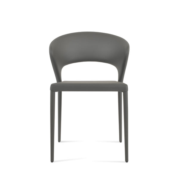 Soho Concept Prada Full Upholstered Stackable Dining Chair With 5-year Guarantee For Style & Comfort – Ppm & Ppm-s Grey  Soho-concept-dining-chair-05677