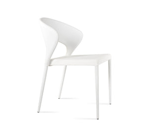 Soho Concept Prada Full Upholstered Stackable Dining Chair With 5-year Guarantee For Style & Comfort – Ppm & Ppm-s White  Soho-concept-dining-chair-05678