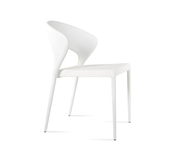 Soho Concept Prada Full Upholstered Stackable Dining Chair With 5-year Guarantee For Style & Comfort – Ppm & Ppm-s White  Soho-concept-dining-chair-05678