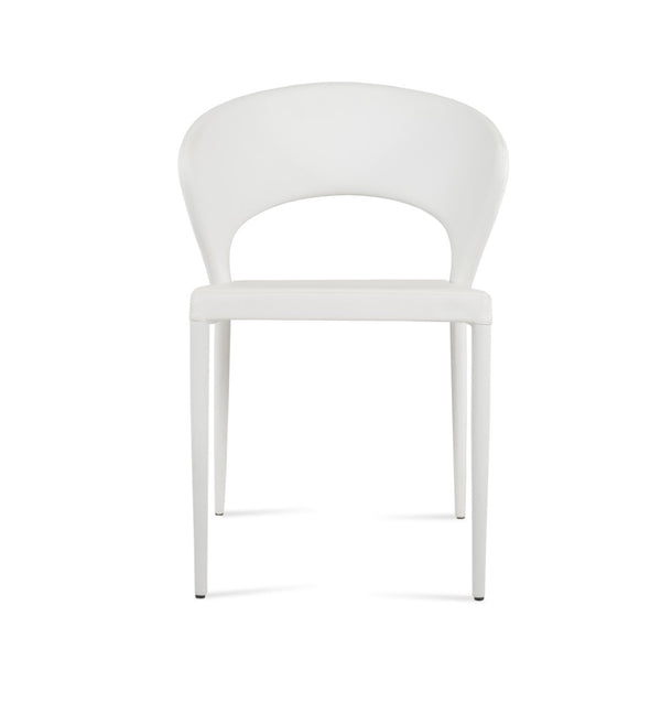 Soho Concept Prada Full Upholstered Stackable Dining Chair With 5-year Guarantee For Style & Comfort – Ppm & Ppm-s White  Soho-concept-dining-chair-05678