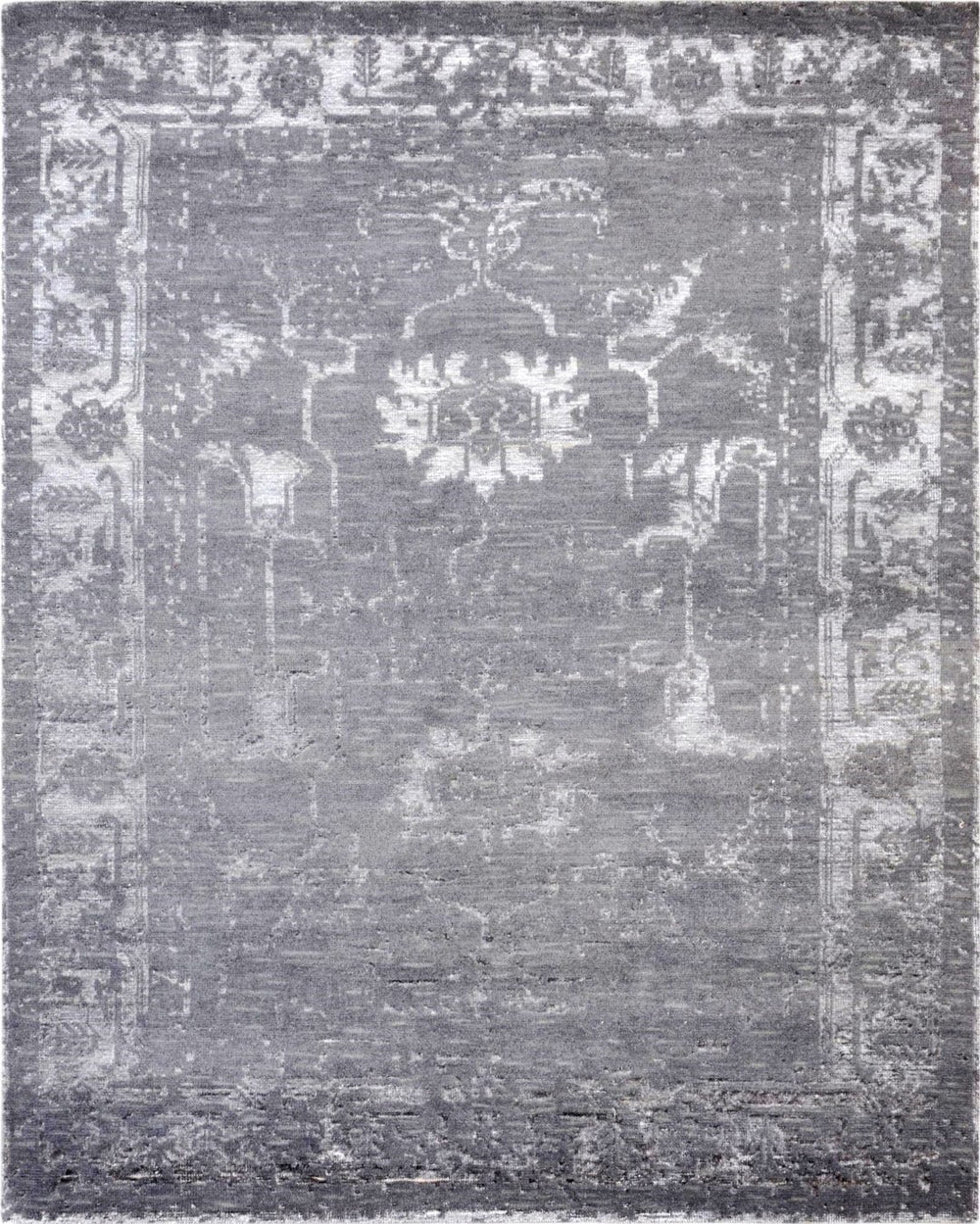 Pasargad Home Silk Fusion Florence Hand-knotted Area Rug – Luxurious Bamboo Silk, 5' X 8' Decor   Praya-07 Dar 5x8