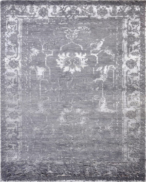 Pasargad Home Silk Fusion Florence Hand-knotted Area Rug – Luxurious Bamboo Silk, 5' X 8' Decor   Praya-07 Dar 5x8
