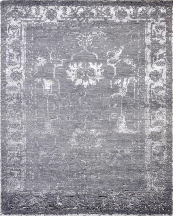 Pasargad Home Silk Fusion Florence Hand-knotted Area Rug – Luxurious Bamboo Silk, 5' X 8' Decor   Praya-07 Dar 5x8