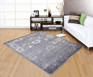 Pasargad Home Silk Fusion Florence Hand-knotted Area Rug – Luxurious Bamboo Silk, 5' X 8' Decor   Praya-07 Dar 5x8