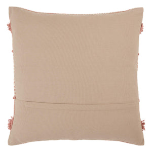 Jaipur Living Vibe by Jaipur Living Cotton Trellis Throw Pillow Hand Tufted Bohemian Accent Blush Down PLW103642