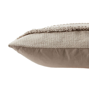 Jaipur Living Vibe Cotton Geometric Pillow Cover Diamond Lattice Tufted Trim for Living Rooms PLC102469