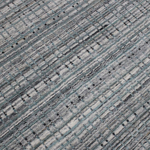 Paradise Hand-woven Geometric Area Rug Wool Viscose Blend Modern Living Accent