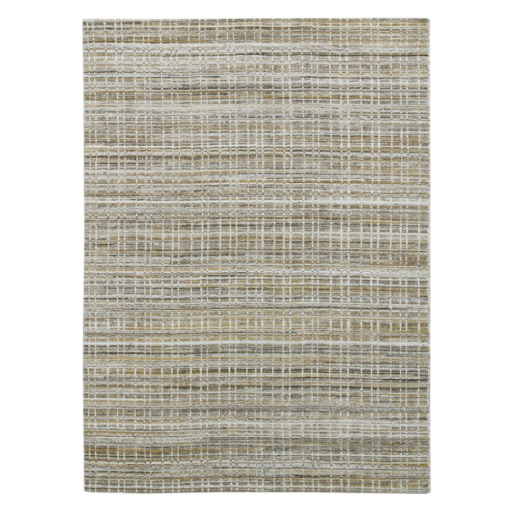 AMER Rugs Paradise Hand-woven Wool Viscose Area Rug Geometric Gold Farmhouse Accent PRD30203