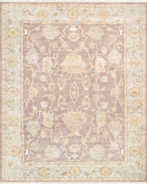 Pasargad Home Oushak Collection Hand-knotted Wool Runner Rug - Timeless Elegance For Every Room   Pre-2801 9x12