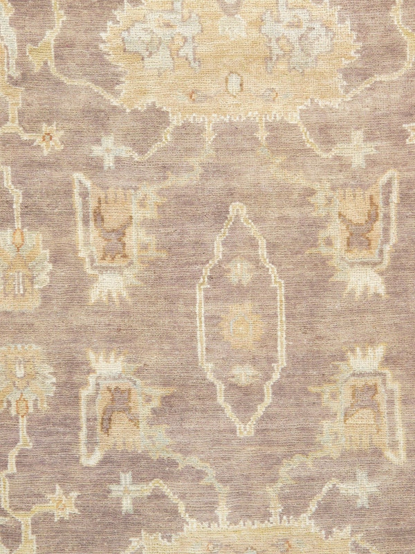 Pasargad Home Oushak Collection Hand-knotted Wool Runner Rug - Timeless Elegance For Every Room   Pre-2801 9x12