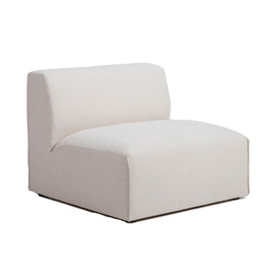 Lh Imports Premium Modular Armless Chair - Stylish Comfort, Durable Performance Fabric, Customizable Design Beige 100% Performance Polyester,Rubberwood,Plywood,Pu Foam,Steel Pre047-arml