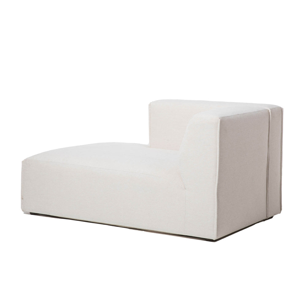 Lh Imports Premium Modular Chaise Lounge - Stylish Comfort With Durable Fabric For Your Home Décor Beige 100% Performance Polyester,Rubberwood,Plywood,Pu Foam,Steel Pre047-lhf-chai