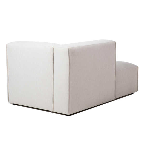 Lh Imports Premium Modular Chaise Lounge - Stylish Comfort With Durable Fabric For Your Home Décor Beige 100% Performance Polyester,Rubberwood,Plywood,Pu Foam,Steel Pre047-lhf-chai