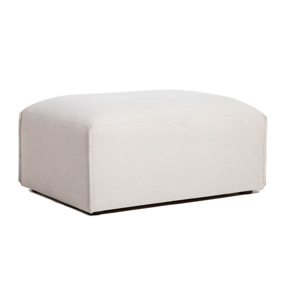 Lh Imports Premium Modular Ottoman - Stylish Comfort With Durable Fabric, Customizable Design For Your Home Beige 100% Performance Polyester,Rubberwood,Plywood,Pu Foam,Steel Pre047-otto