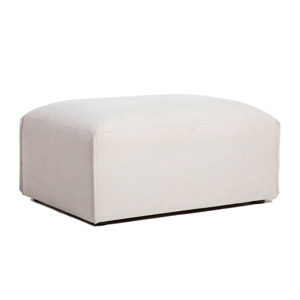 Lh Imports Premium Modular Ottoman - Stylish Comfort With Durable Fabric, Customizable Design For Your Home Beige 100% Performance Polyester,Rubberwood,Plywood,Pu Foam,Steel Pre047-otto