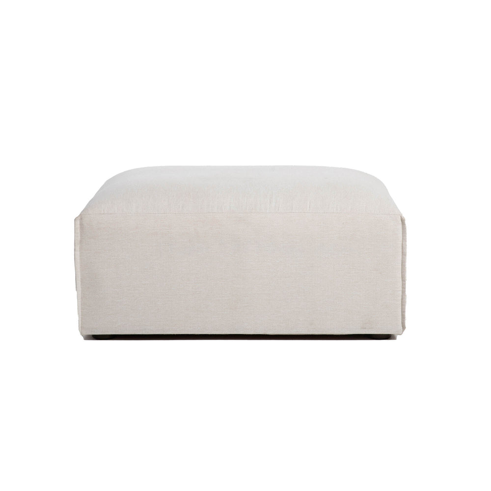 Lh Imports Premium Modular Ottoman - Stylish Comfort With Durable Fabric, Customizable Design For Your Home Beige 100% Performance Polyester,Rubberwood,Plywood,Pu Foam,Steel Pre047-otto