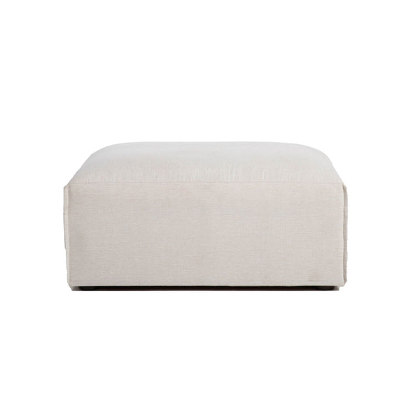Lh Imports Premium Modular Ottoman - Stylish Comfort With Durable Fabric, Customizable Design For Your Home Beige 100% Performance Polyester,Rubberwood,Plywood,Pu Foam,Steel Pre047-otto