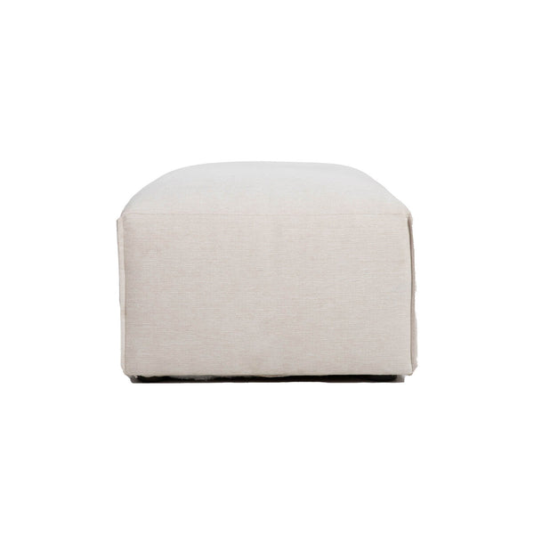 Lh Imports Premium Modular Ottoman - Stylish Comfort With Durable Fabric, Customizable Design For Your Home Beige 100% Performance Polyester,Rubberwood,Plywood,Pu Foam,Steel Pre047-otto
