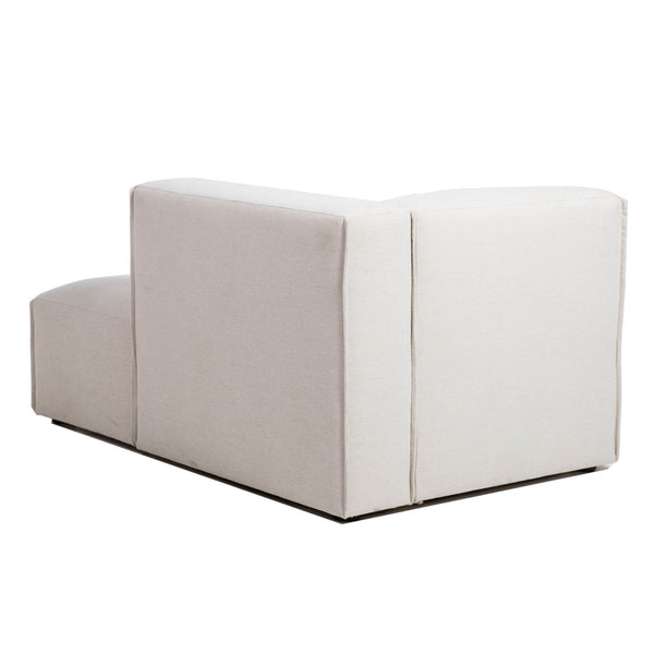 Lh Imports Premium Modular Chaise - Stylish Comfort With Performance Fabric For Your Perfect Living Space Design Beige 100% Performance Polyester,Rubberwood,Plywood,Pu Foam,Steel Pre047-rhf-chai