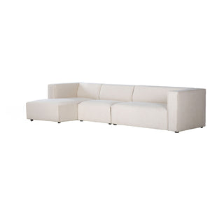 Lh Imports Premium Left Modular Sectional - Stylish Comfort And Flexible Design For Your Home Transformation Beige 100% Performance Polyester,Rubberwood,Plywood,Pu Foam,Steel Pre047s-lhf