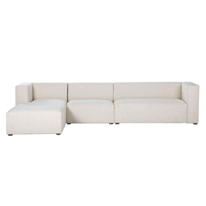 Lh Imports Premium Left Modular Sectional - Stylish Comfort And Flexible Design For Your Home Transformation Beige 100% Performance Polyester,Rubberwood,Plywood,Pu Foam,Steel Pre047s-lhf-otto