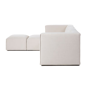 Lh Imports Premium Left Modular Sectional - Stylish Comfort And Flexible Design For Your Home Transformation Beige 100% Performance Polyester,Rubberwood,Plywood,Pu Foam,Steel Pre047s-lhf-otto