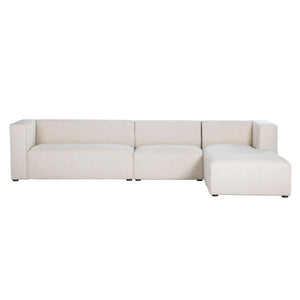 Lh Imports Premium Right Modular Sectional - Stylish Comfort With Durable Fabric For Your Dream Living Space Beige 100% Performance Polyester,Rubberwood,Plywood,Pu Foam,Steel Pre047s-rhf-otto